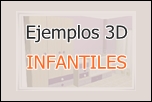 Ejemplos con diseños en 3D habitaciones bebé