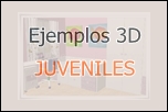Ejemplos con diseños en 3D habitaciones niños