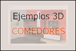 Ejemplos con diseños en 3D comedores