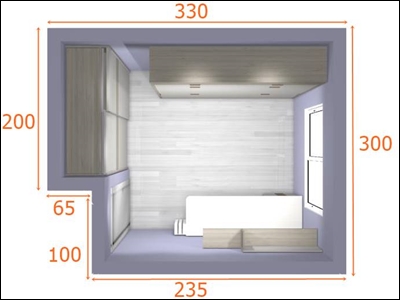 Ejemplo de como amueblar habitación pequeña con litera abatible Nº 1