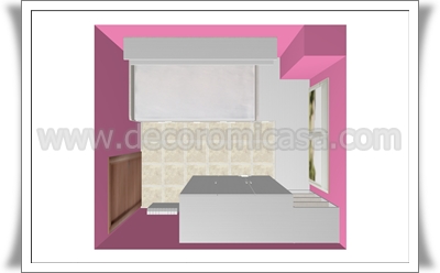 Habitación juvenil rectangular 1