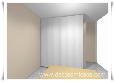 Ayuda para dormitorio pequeño con armario puertas correderas 3