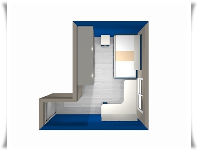 Amueblar habitación doble para dos niños en ele 1