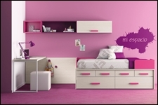 Precioso mobiliario infantil y juvenil en colores rosa y lila foto nº 1