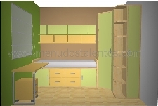 Diseño de habitaciones juveniles para niños y niñas en 3D foto nº 12