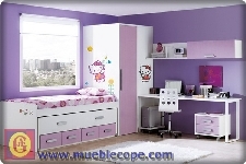 Habitaciones para niños y jóvenes con cama tradicional y compacta doble con cajones foto nº 3