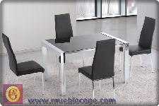 Mesas y sillas modernas con estilo