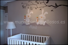 Murales pintados a mano para habitaciones infantiles foto nº 1