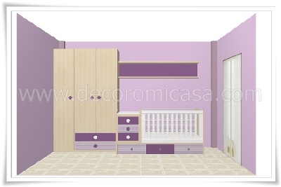 Habitación bebé rectangular 1