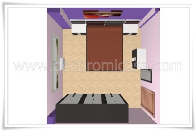 Simulación habitación matrimonio ceniza y blanca 1