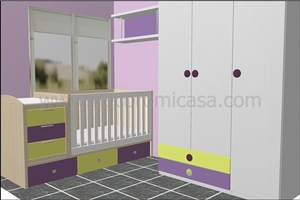 Habitación bebé 3D