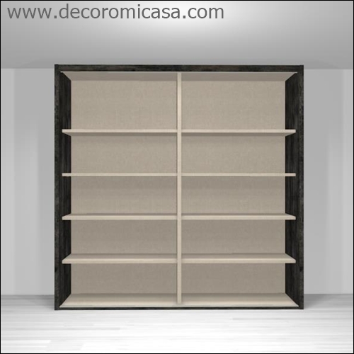 Este es tu armario ideal de entre 180 a 250 cms con 2 puertas para doblar tu ropa en estantes