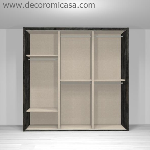 Este es tu armario ideal de entre 180 a 250 cms con 2 puertas para sólo colgar ropa