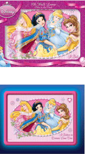 Lámpara pared Princesas