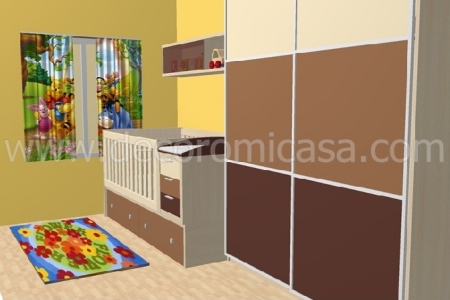 habitación 3D bebé