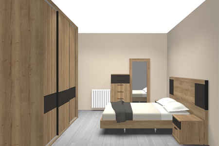 Simulación dormitorio 3D 2