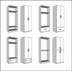 Armarios habituales 2 puertas 1