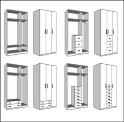 Armarios habituales 2 puertas 1