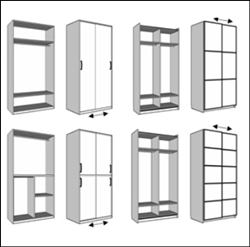 Armarios habituales 1 puerta 1