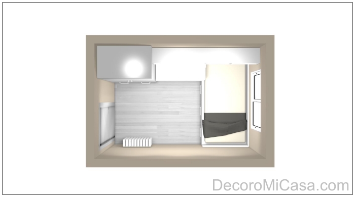 Habitación rectangular diseño correcto 2