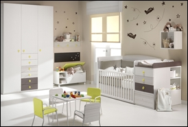 Habitación con cuna convertible