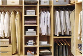 Distribución interior armario