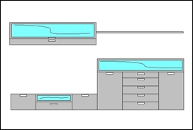 Puerta entrada por el lado derecho del mueble / Sofá lado izquierdo