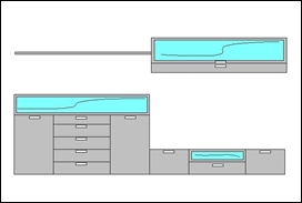 Puerta entrada por el lado izquierdo del mueble / Sofá lado derecho