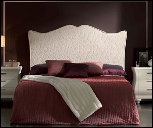 Cabeceros de cama tapizados clásicos