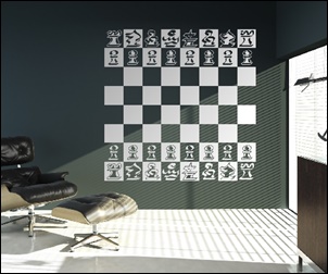 Vinilos temática ajedrez
